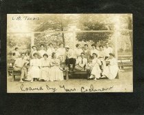 Tennis Players on the bleachers